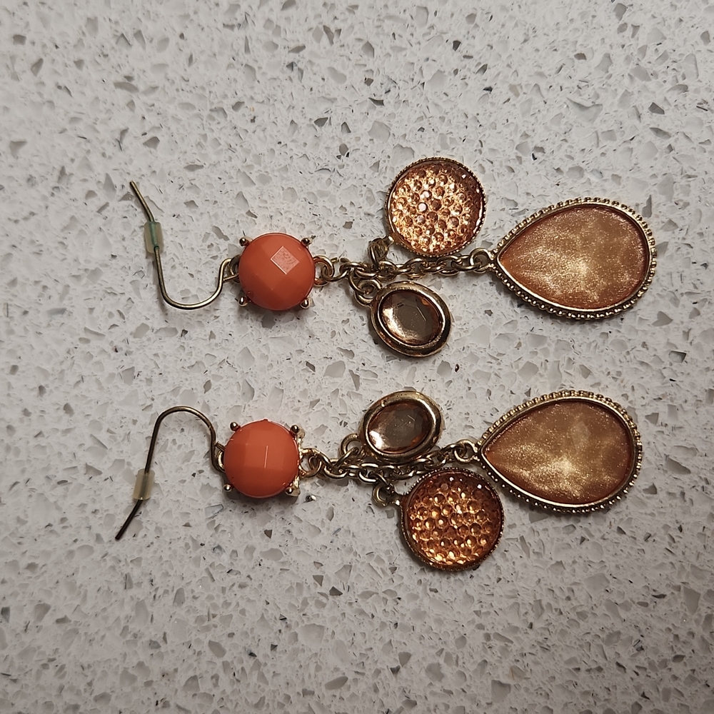Maurices Peachy 🍑 Chandelier Dangly Earrings